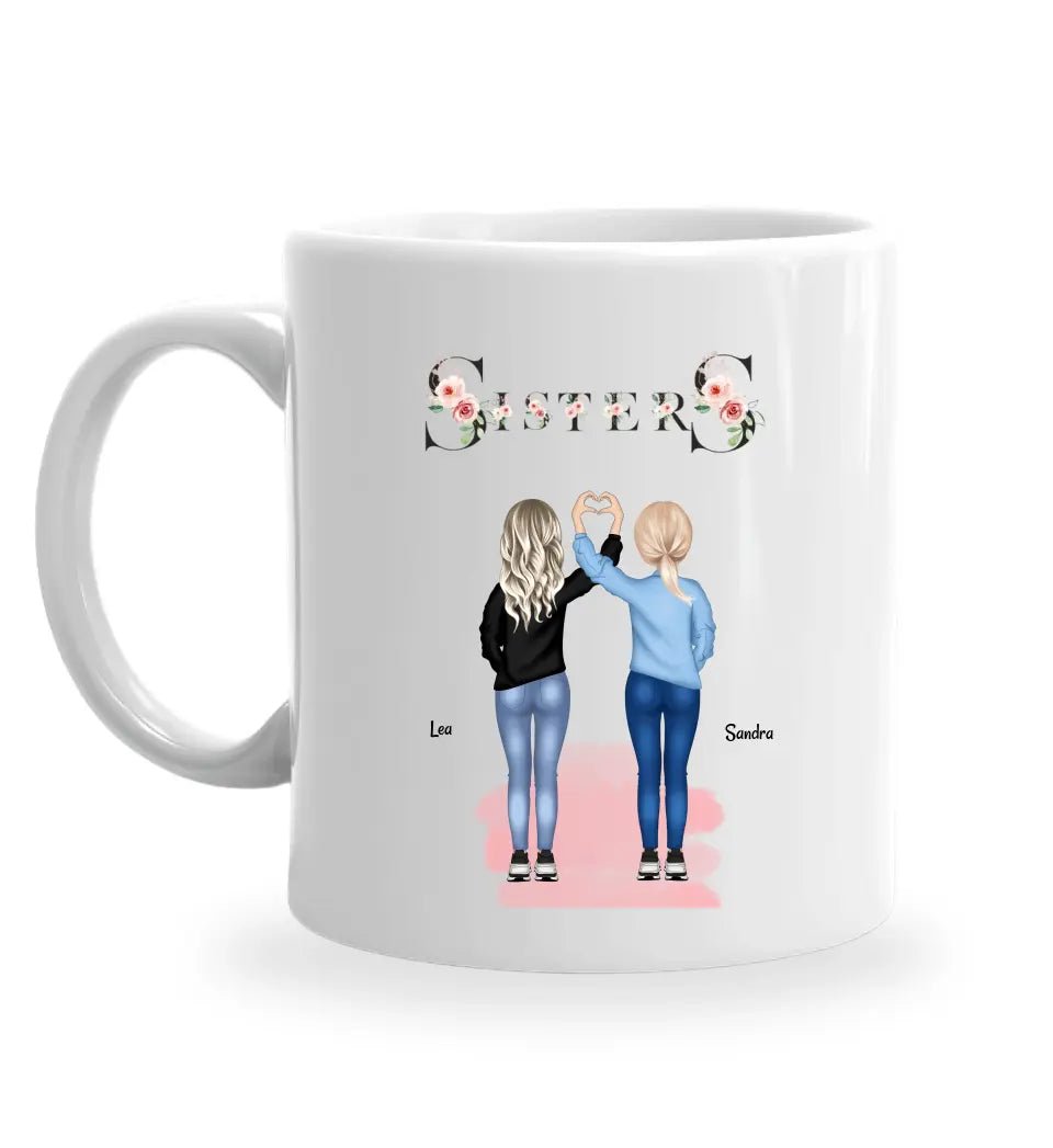 Schwesterherz Tasse personalisiert - Cantty