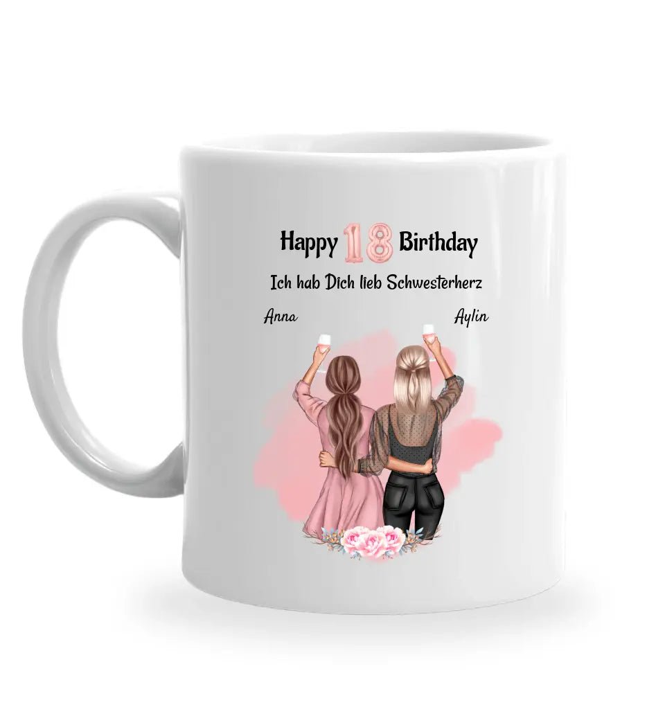 Schwestern Tasse Geschenk für 2 Personen - Cantty