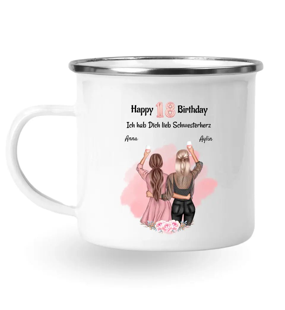 Schwestern Tasse Geschenk für 2 Personen - Cantty