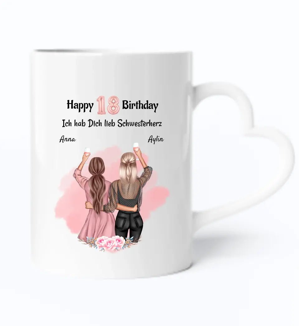 Schwestern Tasse Geschenk für 2 Personen - Cantty