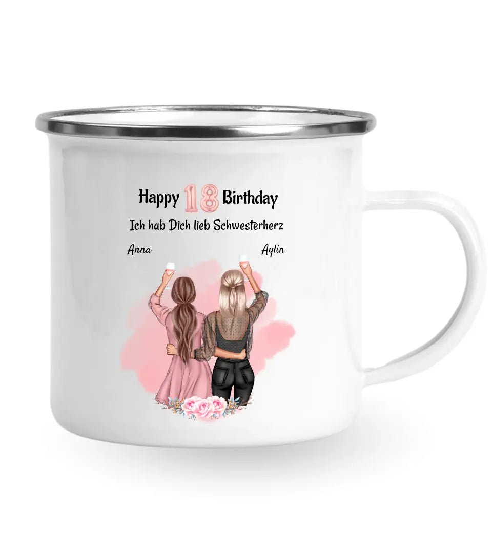 Schwestern Tasse Geschenk für 2 Personen - Cantty