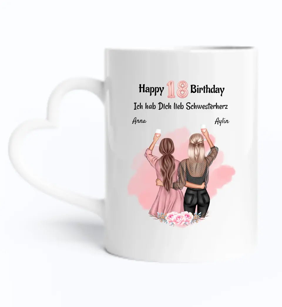 Schwestern Tasse Geschenk für 2 Personen - Cantty