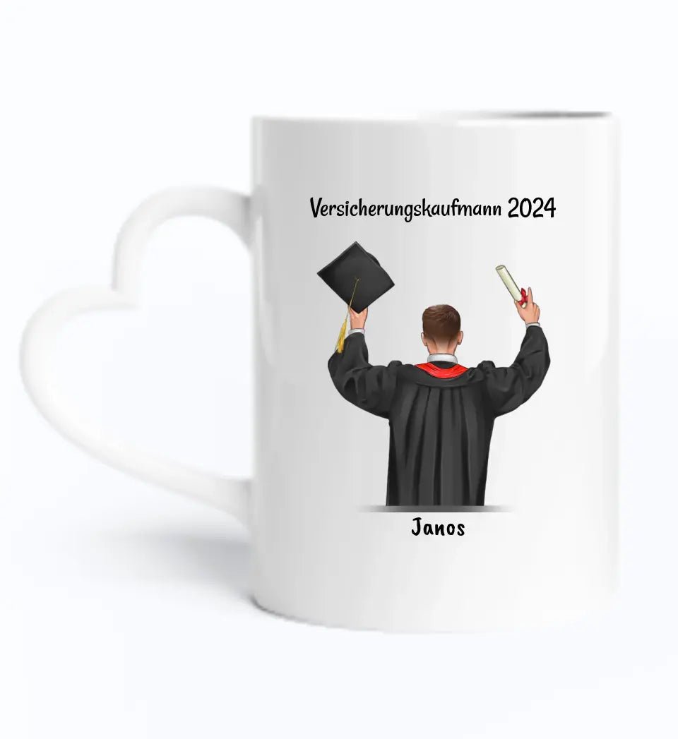 Sohn Ausbildung bestanden Tasse Geschenk personalisiert - Cantty