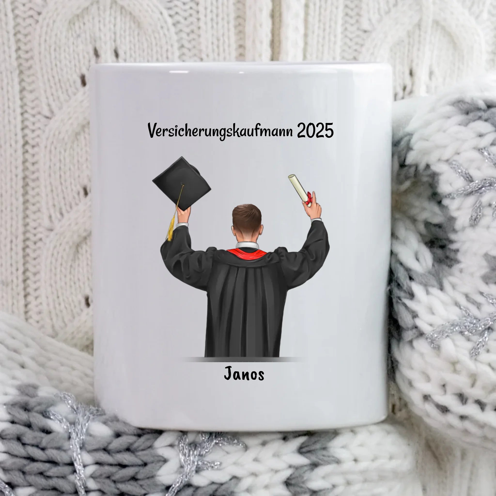 Sohn Ausbildung bestanden Tasse Geschenk personalisiert - Cantty