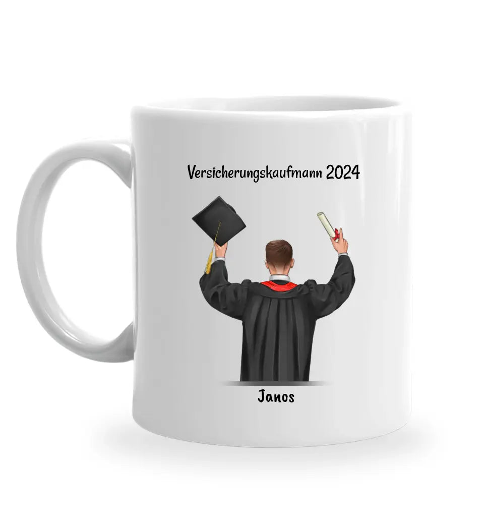 Sohn Ausbildung bestanden Tasse Geschenk personalisiert - Cantty