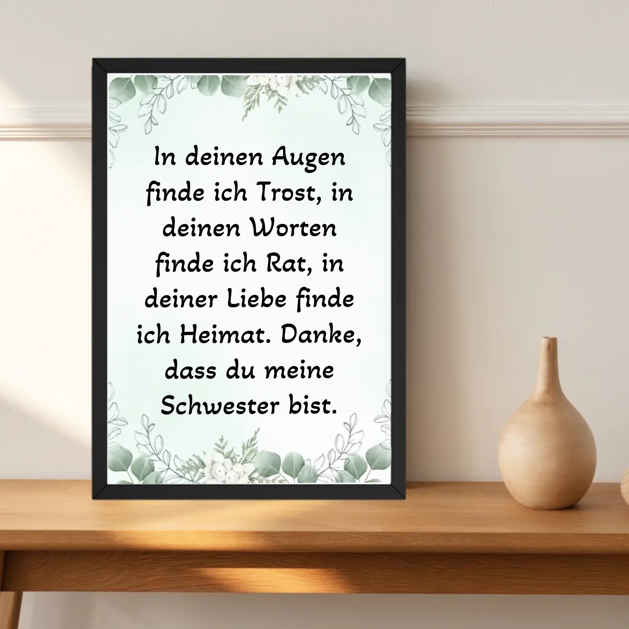 Spruch Poster für Schwester personalisiert - Cantty