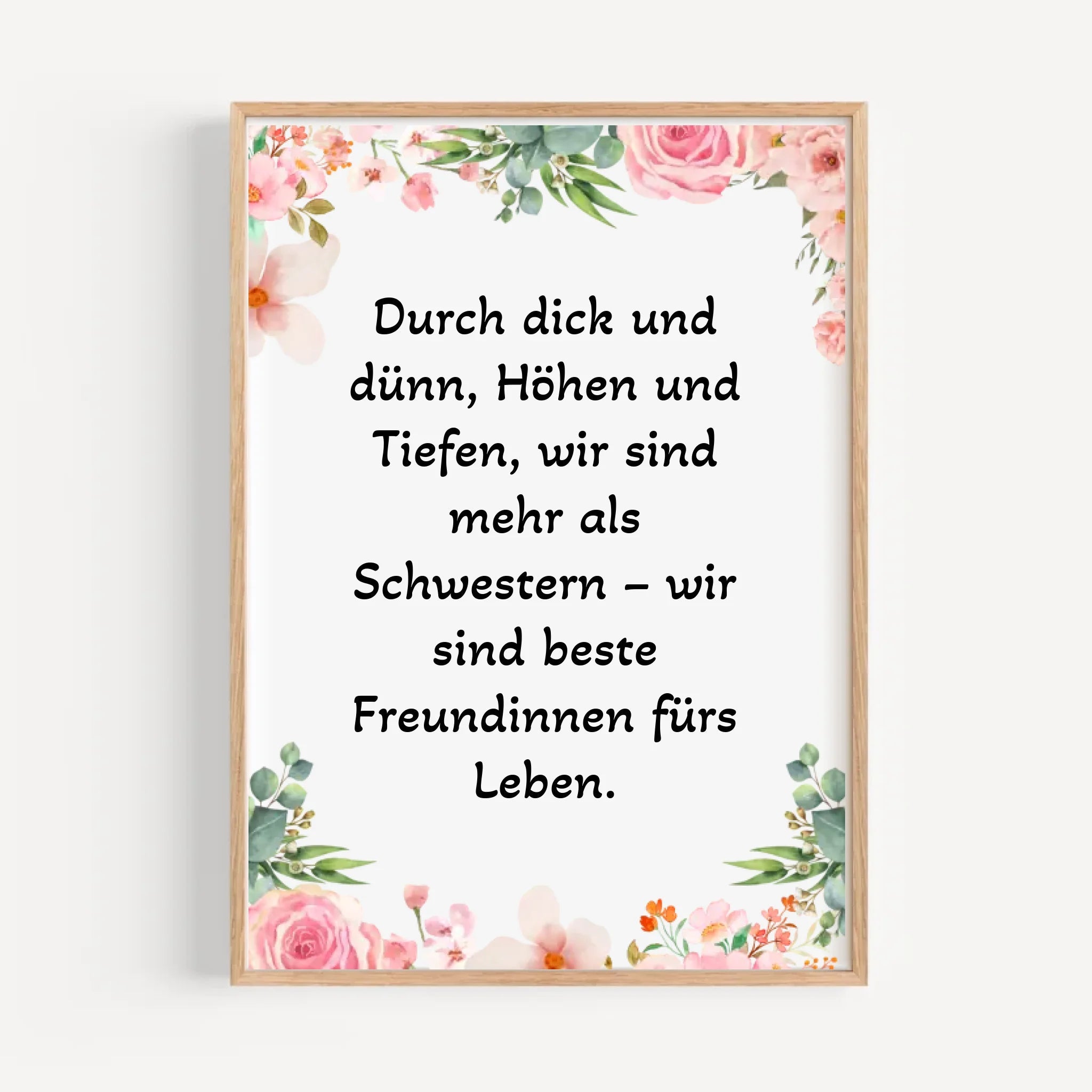 Spruch Schwester Poster Geschenk personalisiert - Cantty