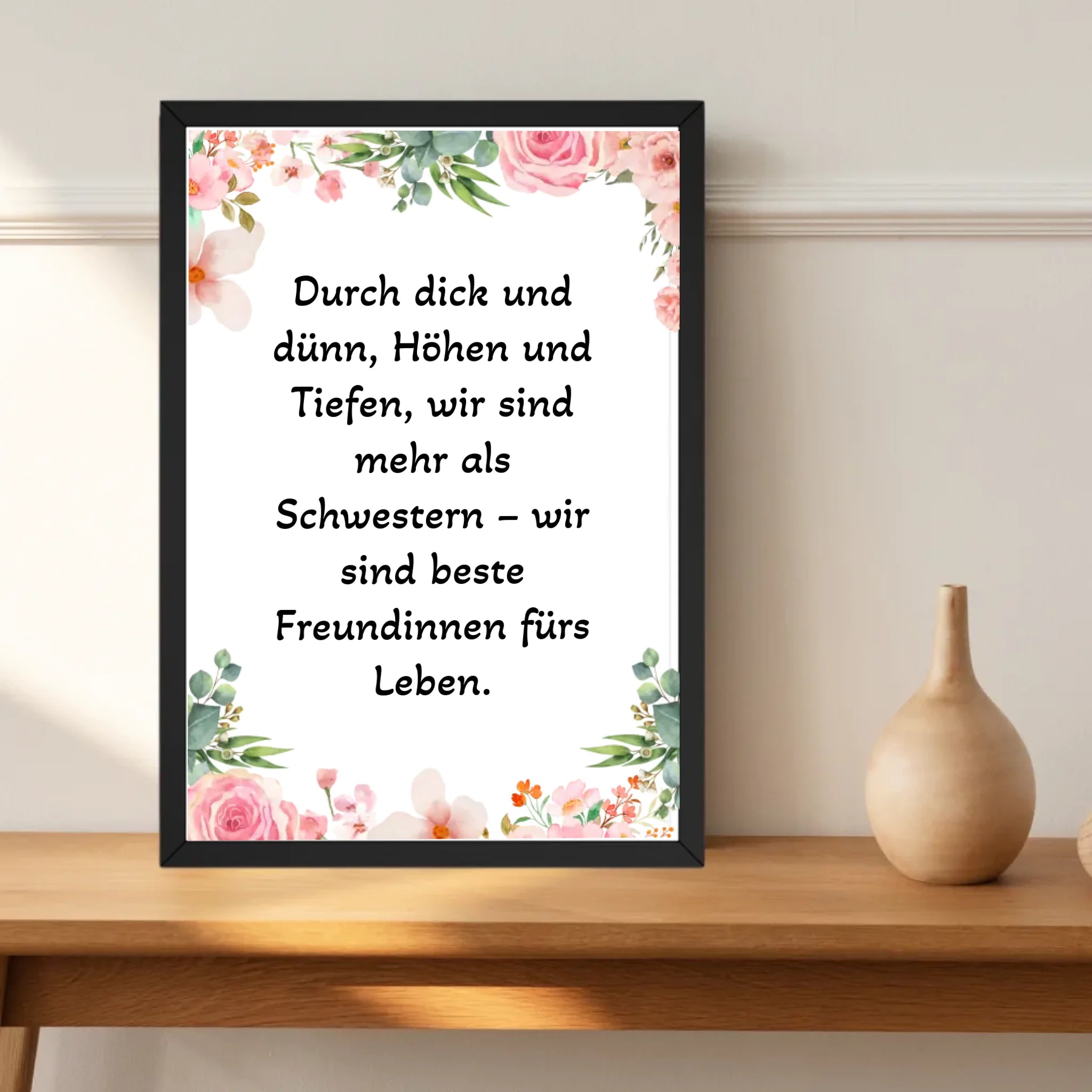 Spruch Schwester Poster Geschenk personalisiert - Cantty