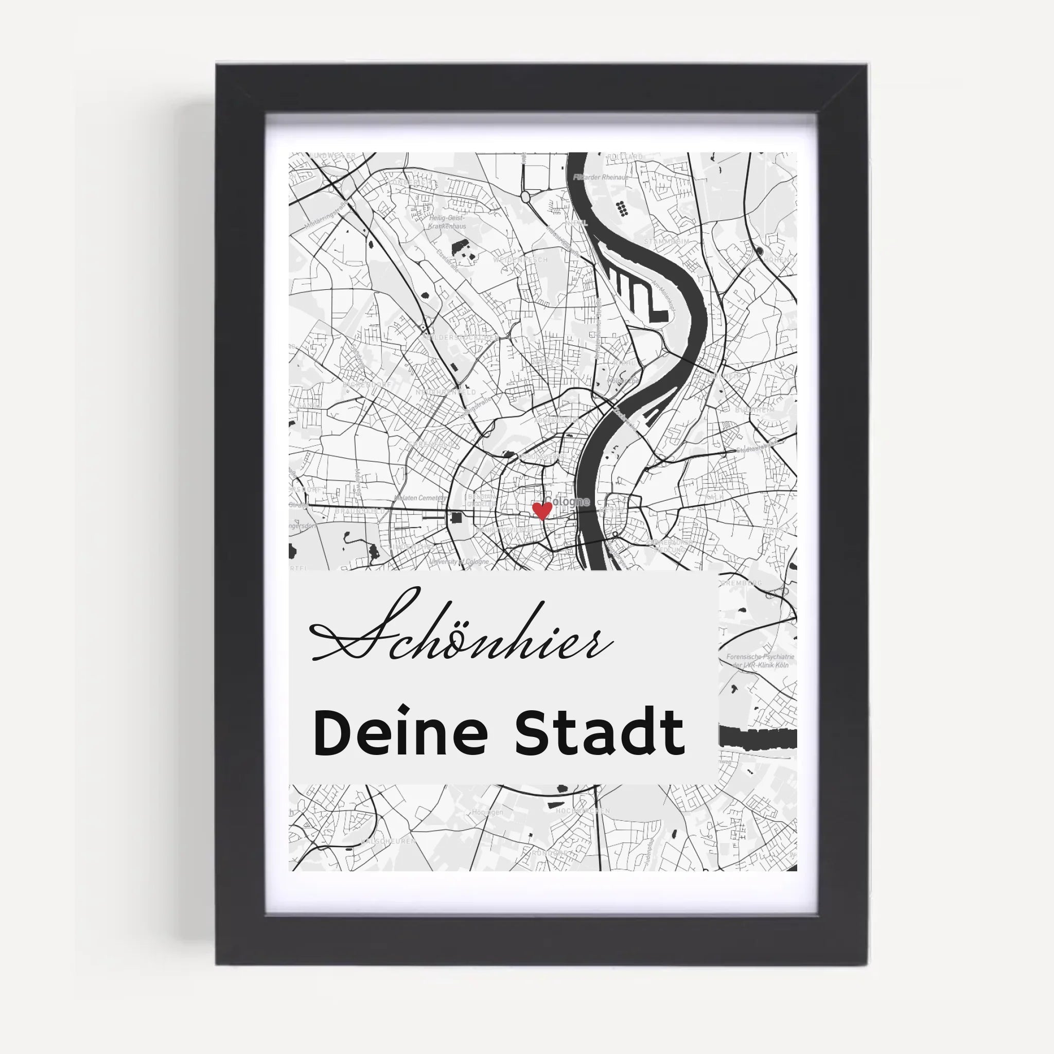 Stadtkarte Poster Koordinaten Straßenkarte deiner Stadt personalisiert - Cantty