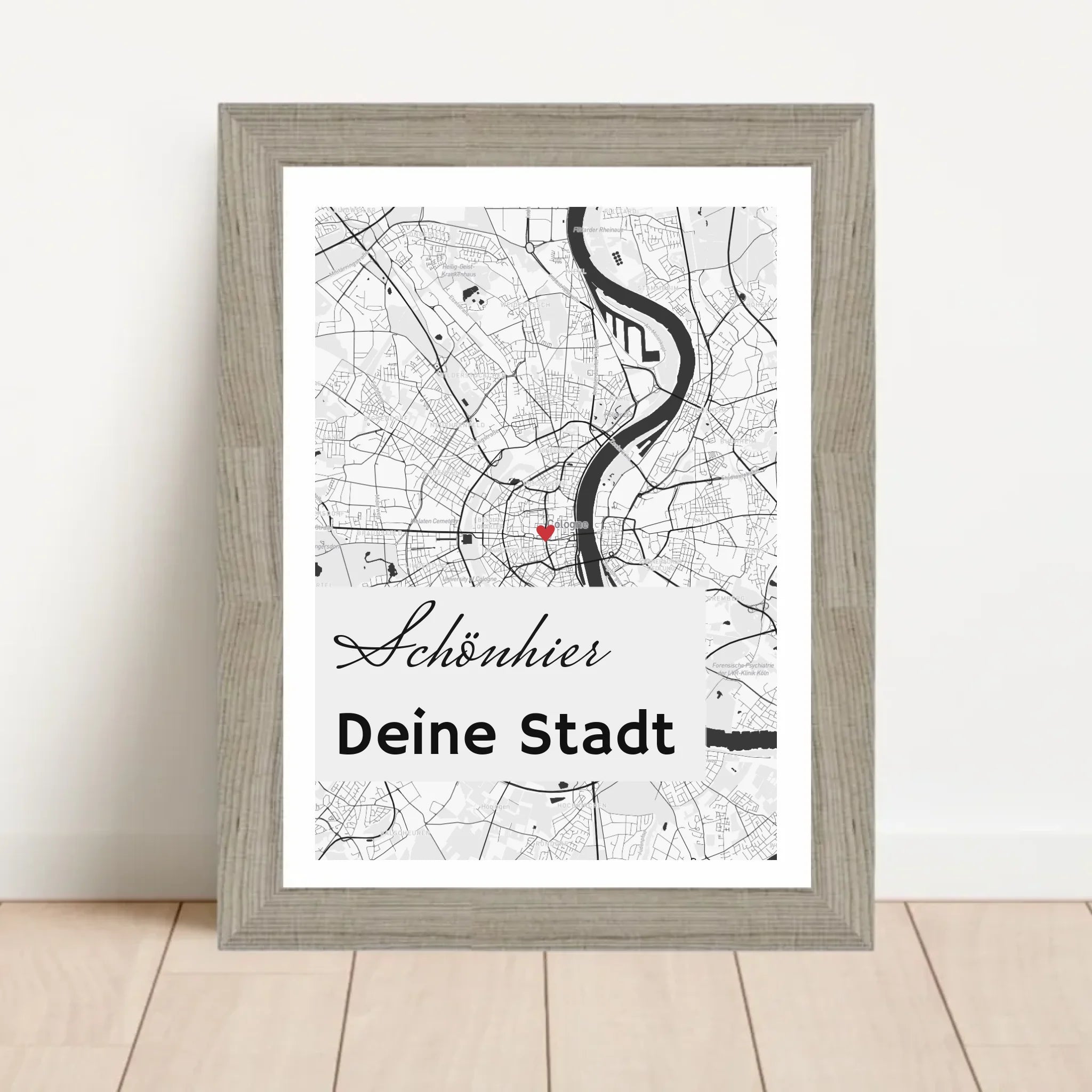 Stadtkarte Poster Koordinaten Straßenkarte deiner Stadt personalisiert - Cantty