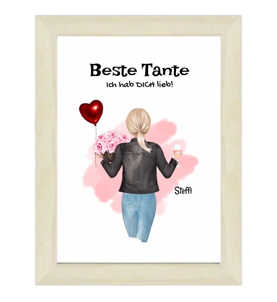 Tante Bild Geschenk personalisiert - Cantty