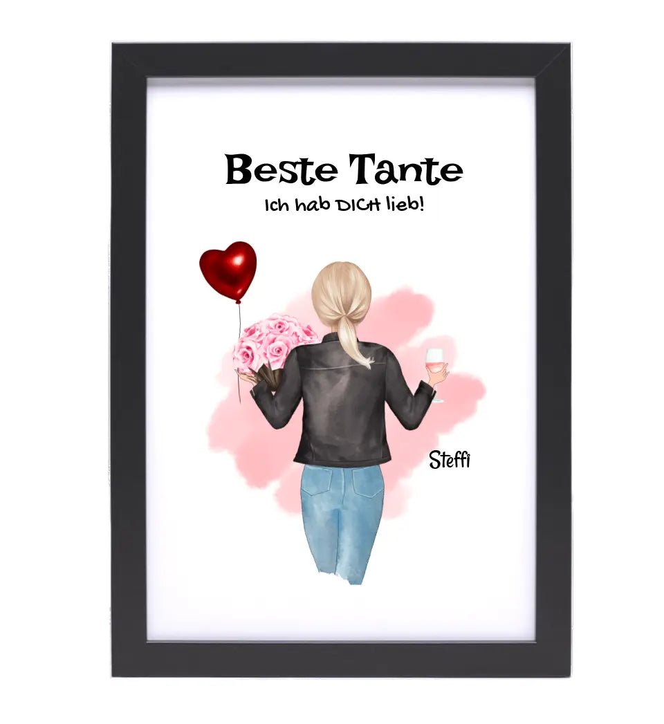 Tante Bild Geschenk personalisiert - Cantty