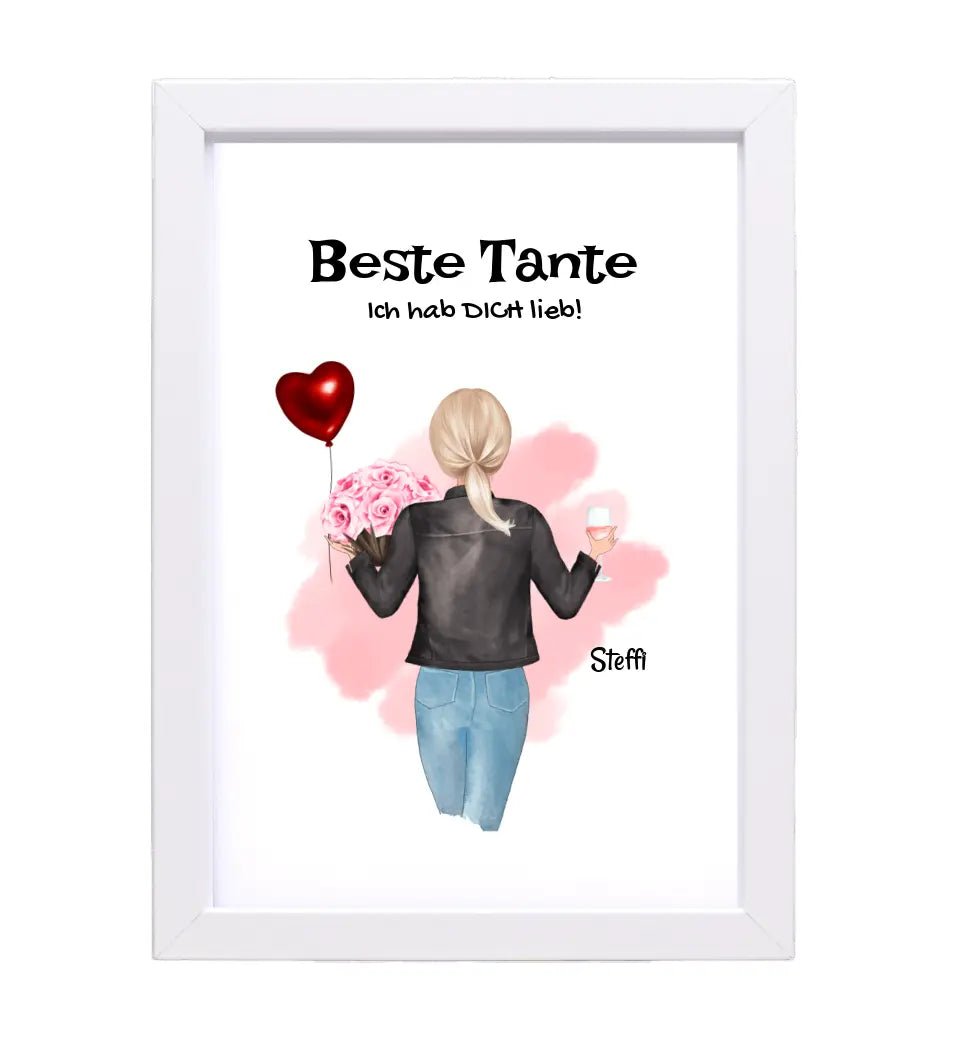 Tante Bild Geschenk personalisiert - Cantty