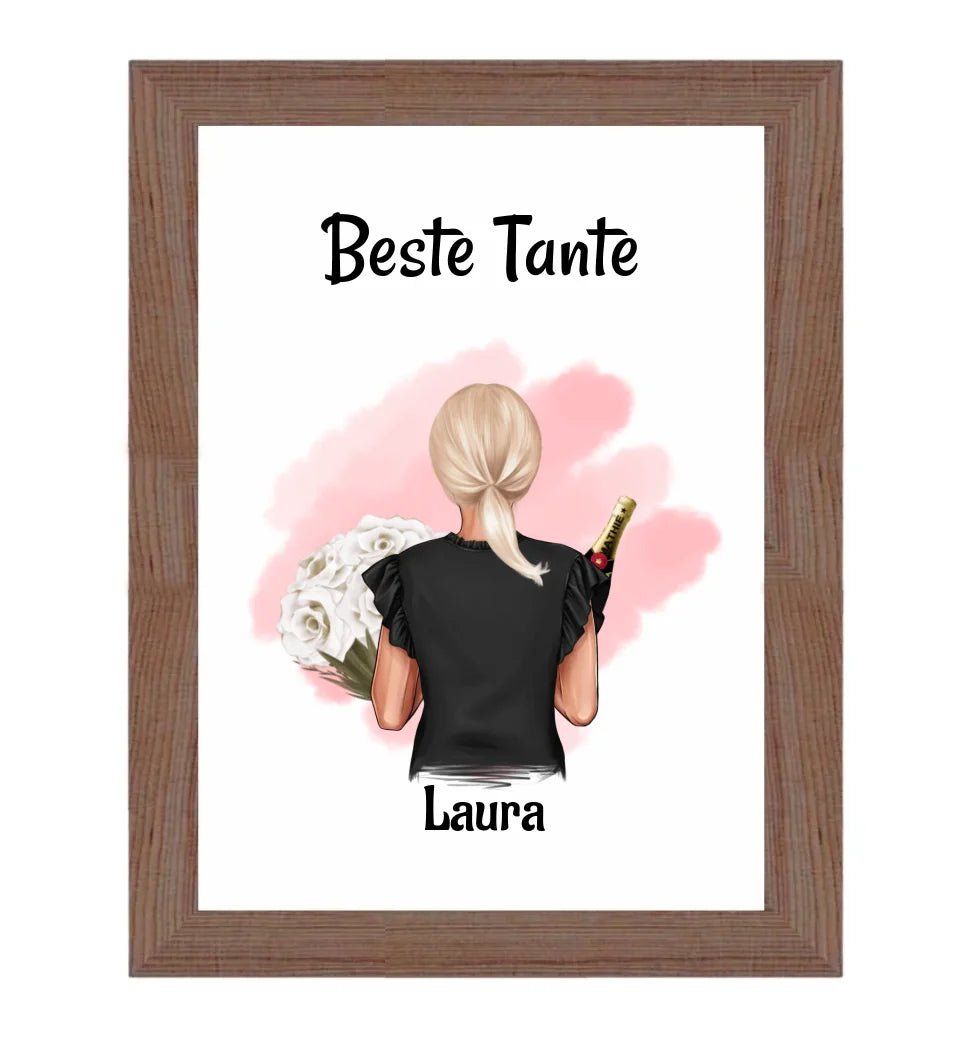 Tante Bild & Poster Geschenk personalisiert - Cantty