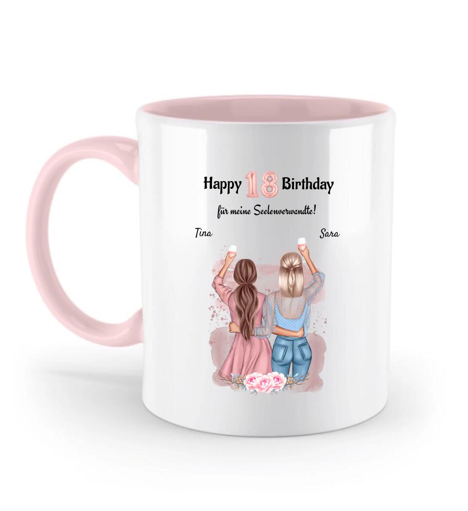 Tasse 18 Geburtstag Geschenk beste Freundin & Schwester - Cantty