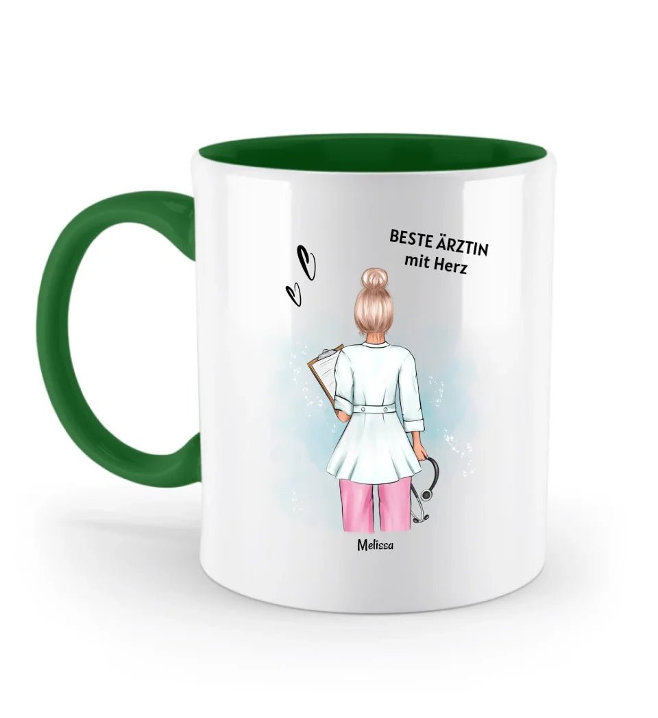 Tasse Arzt Frau Ärztin Geschenk Danke sagen / Geburtstag / Examen bestanden - Cantty