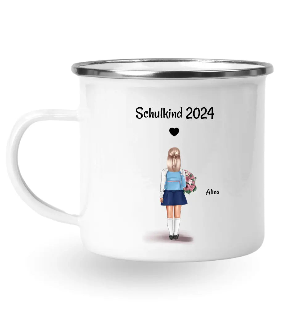 Tasse Einschulung Mädchen Schulkind Geschenk personalisiert - Cantty