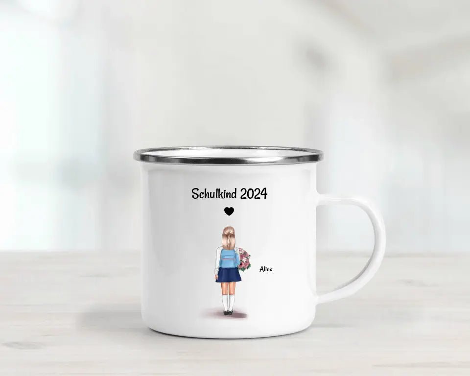 Tasse Einschulung Mädchen Schulkind Geschenk personalisiert - Cantty