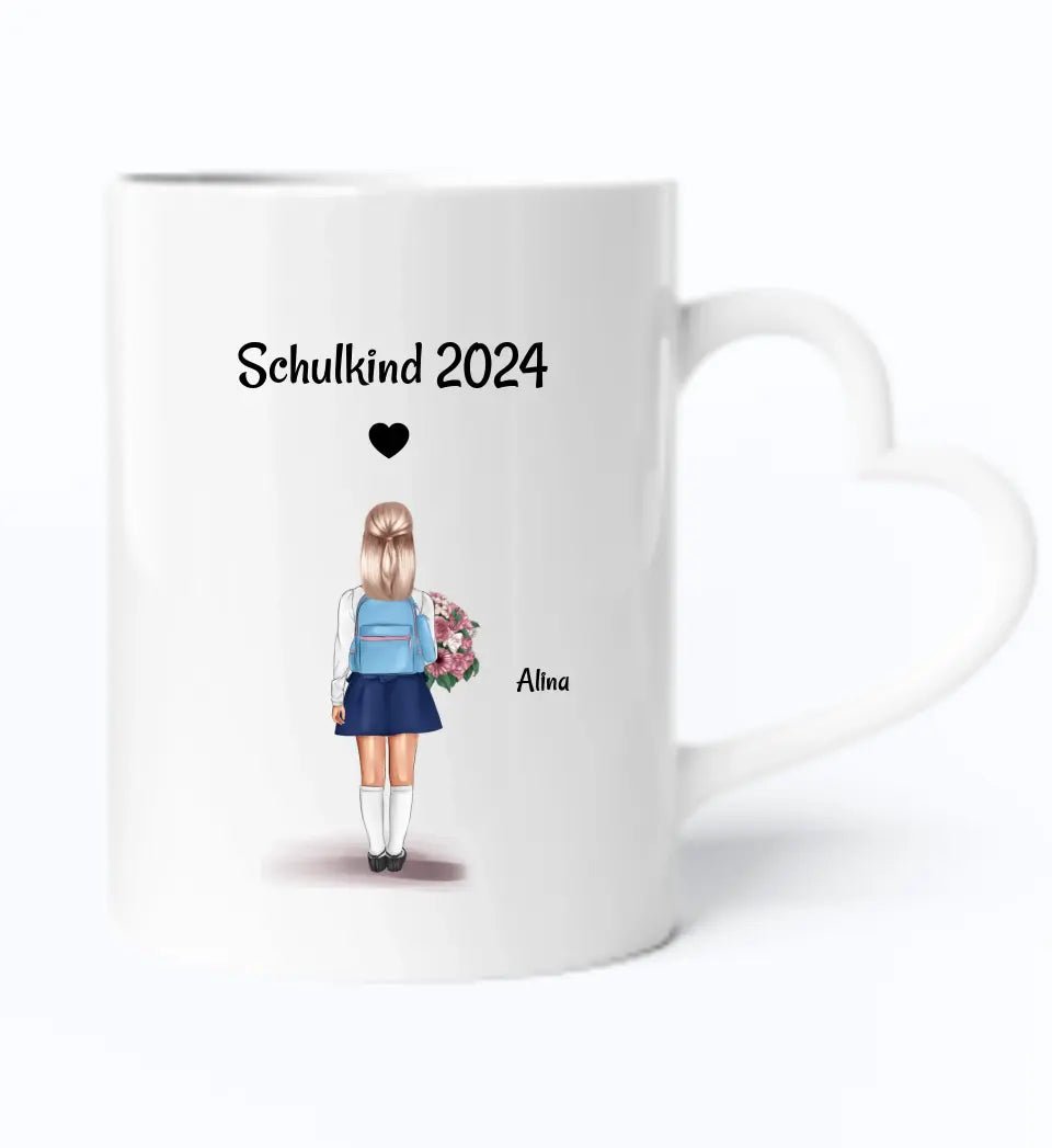 Tasse Einschulung Mädchen Schulkind Geschenk personalisiert - Cantty