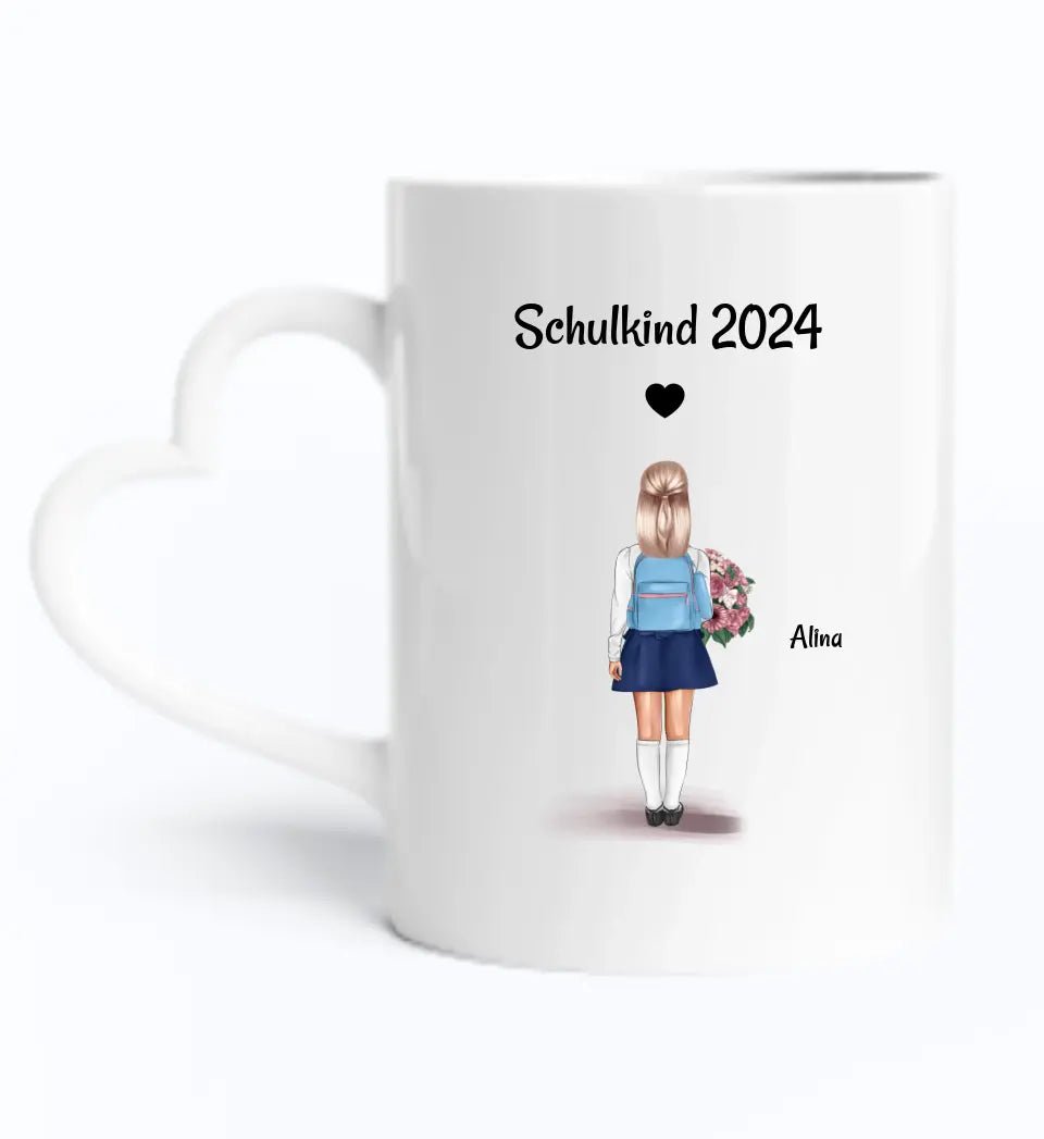 Tasse Einschulung Mädchen Schulkind Geschenk personalisiert - Cantty