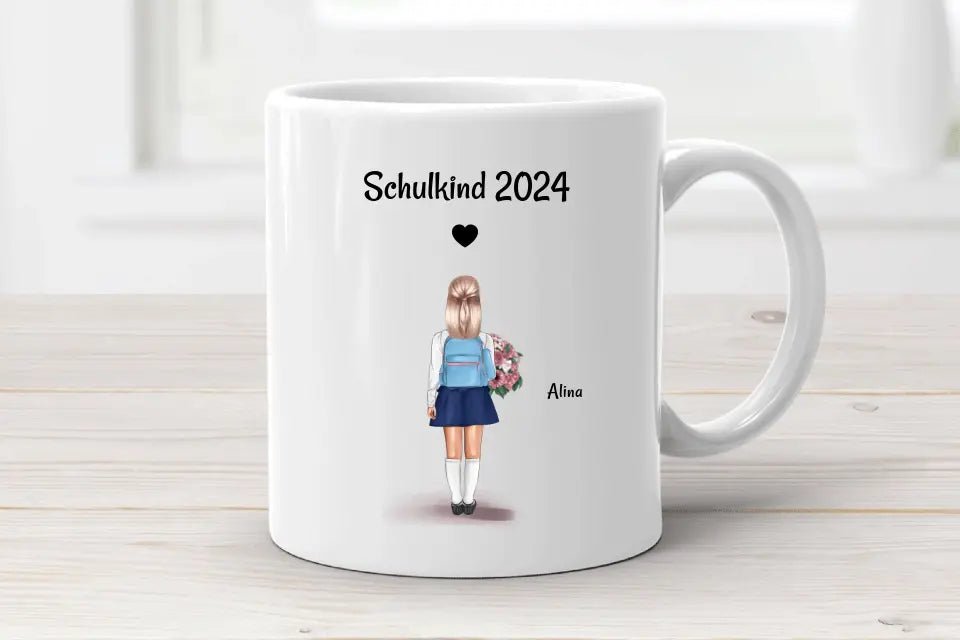 Tasse Einschulung Mädchen Schulkind Geschenk personalisiert - Cantty