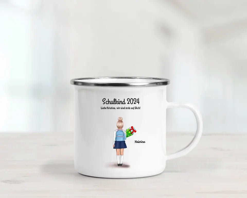 Tasse Einschulung Schulkind Mädchen - Cantty