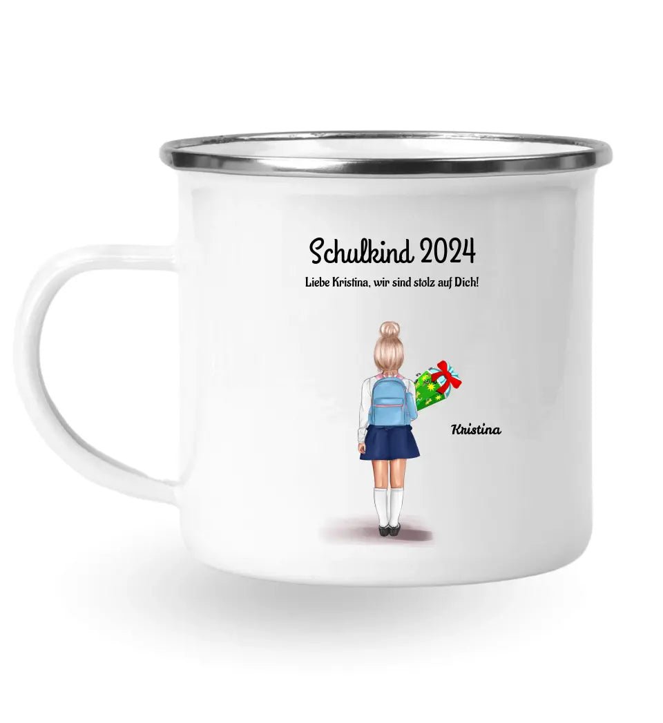 Tasse Einschulung Schulkind Mädchen - Cantty