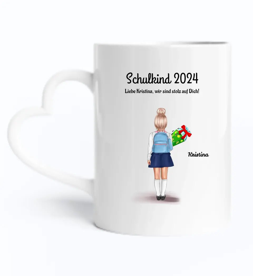 Tasse Einschulung Schulkind Mädchen - Cantty