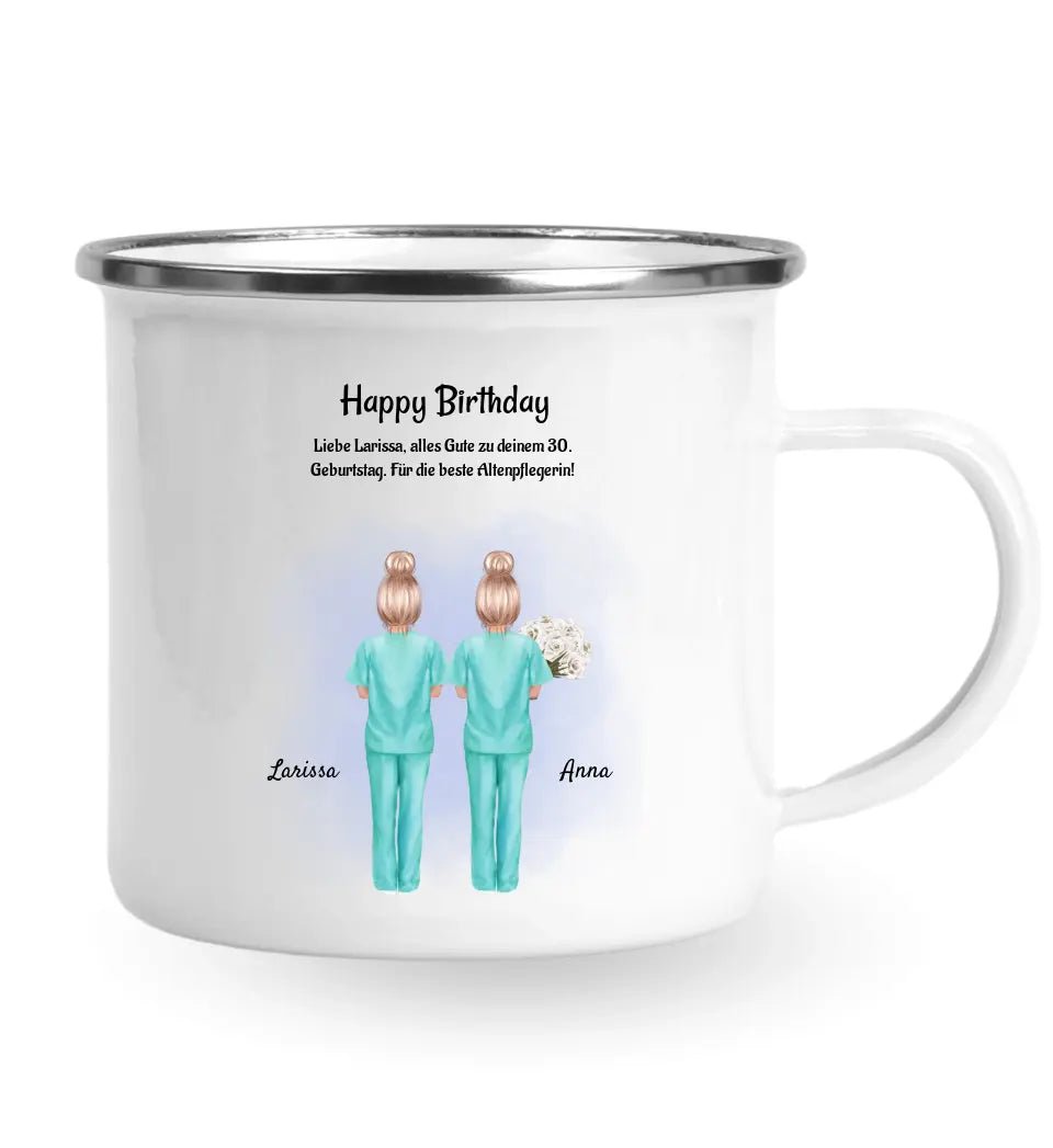 Tasse für Krankenschwester Geburtstag Geschenk mit Namen - Cantty