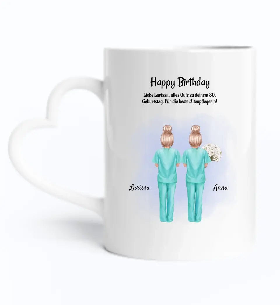 Tasse für Krankenschwester Geburtstag Geschenk mit Namen - Cantty