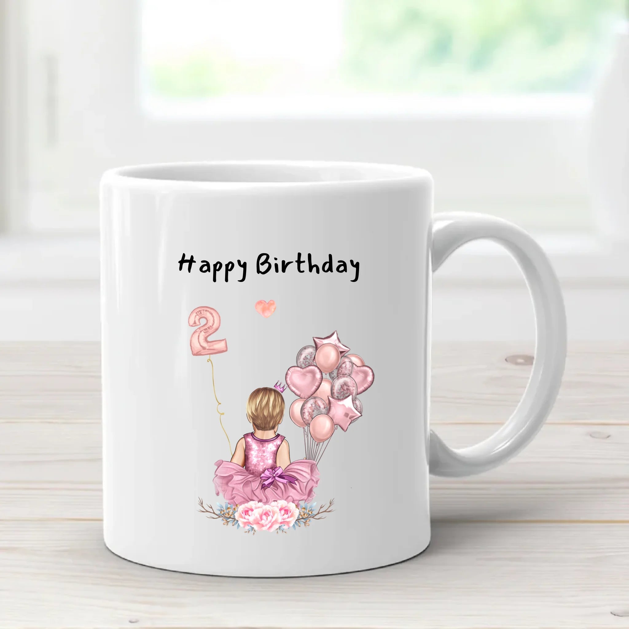 Tasse Geschenk für 2 jähriges Mädchen zum Geburtstag - Cantty