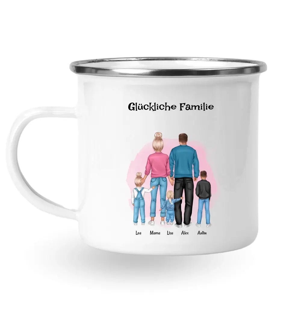 Tasse Geschenk für Familie mit Junge & Mädchen Kindern - Cantty