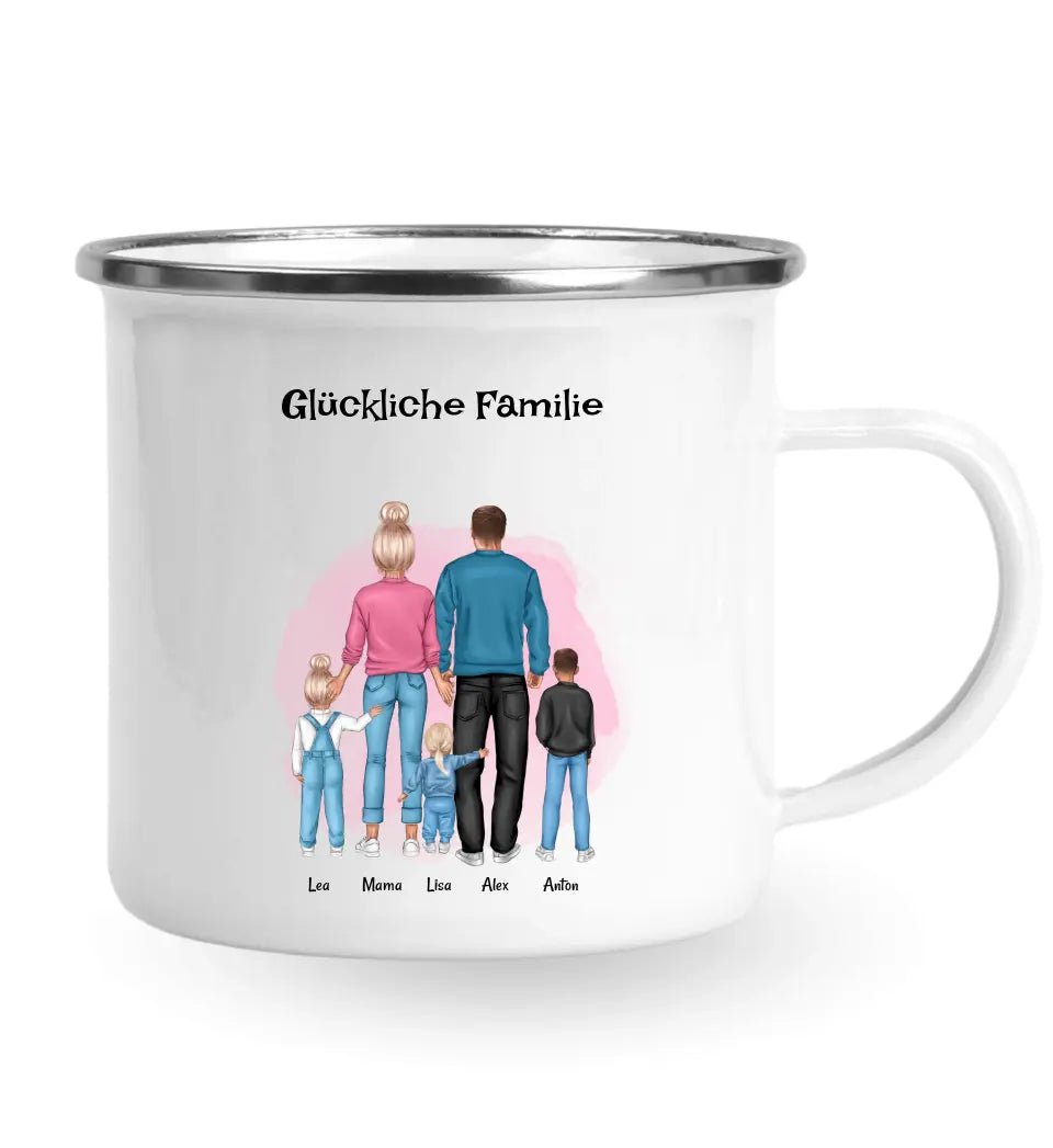 Tasse Geschenk für Familie mit Junge & Mädchen Kindern - Cantty