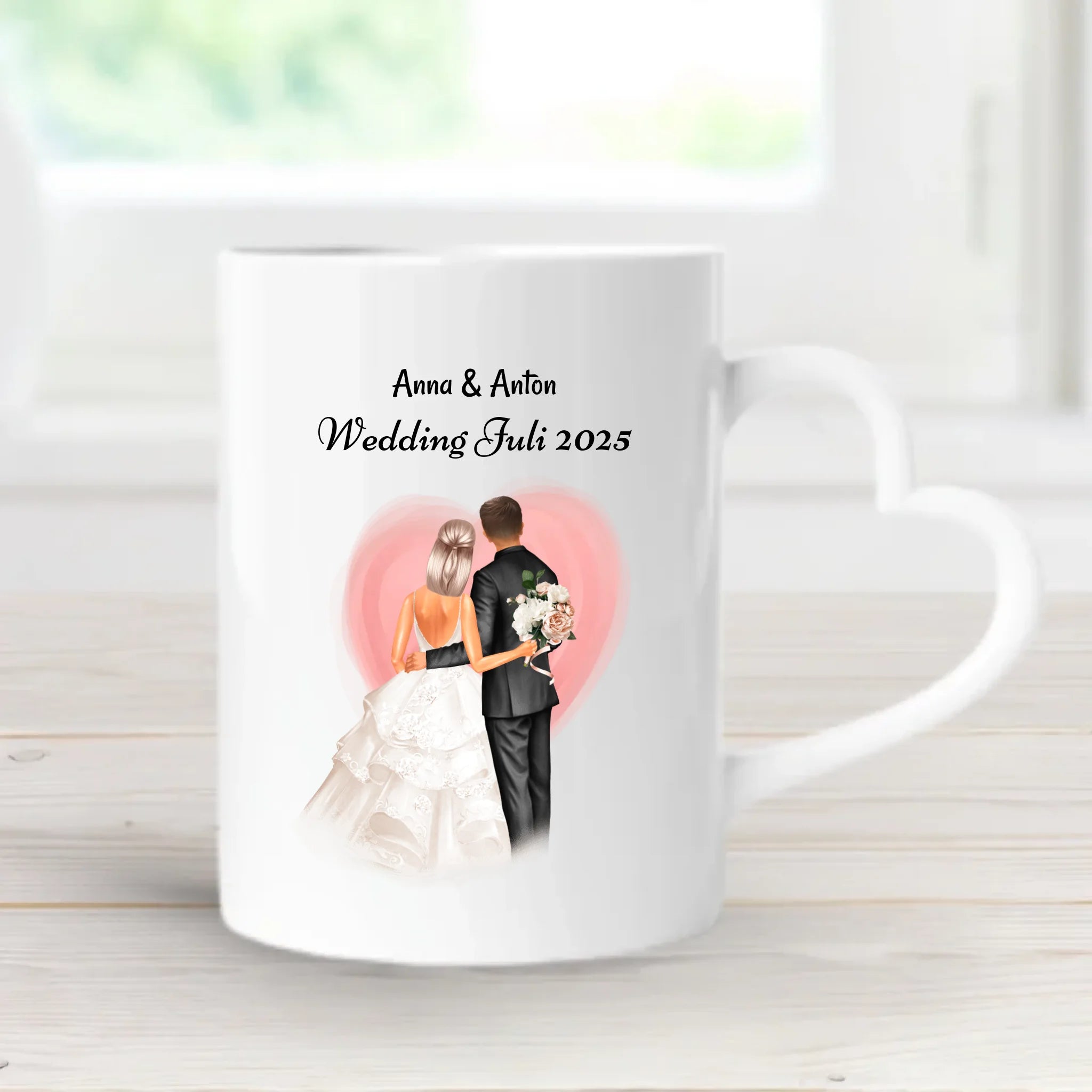 Tasse Hochzeitspaar Geschenk personalisiert - Cantty