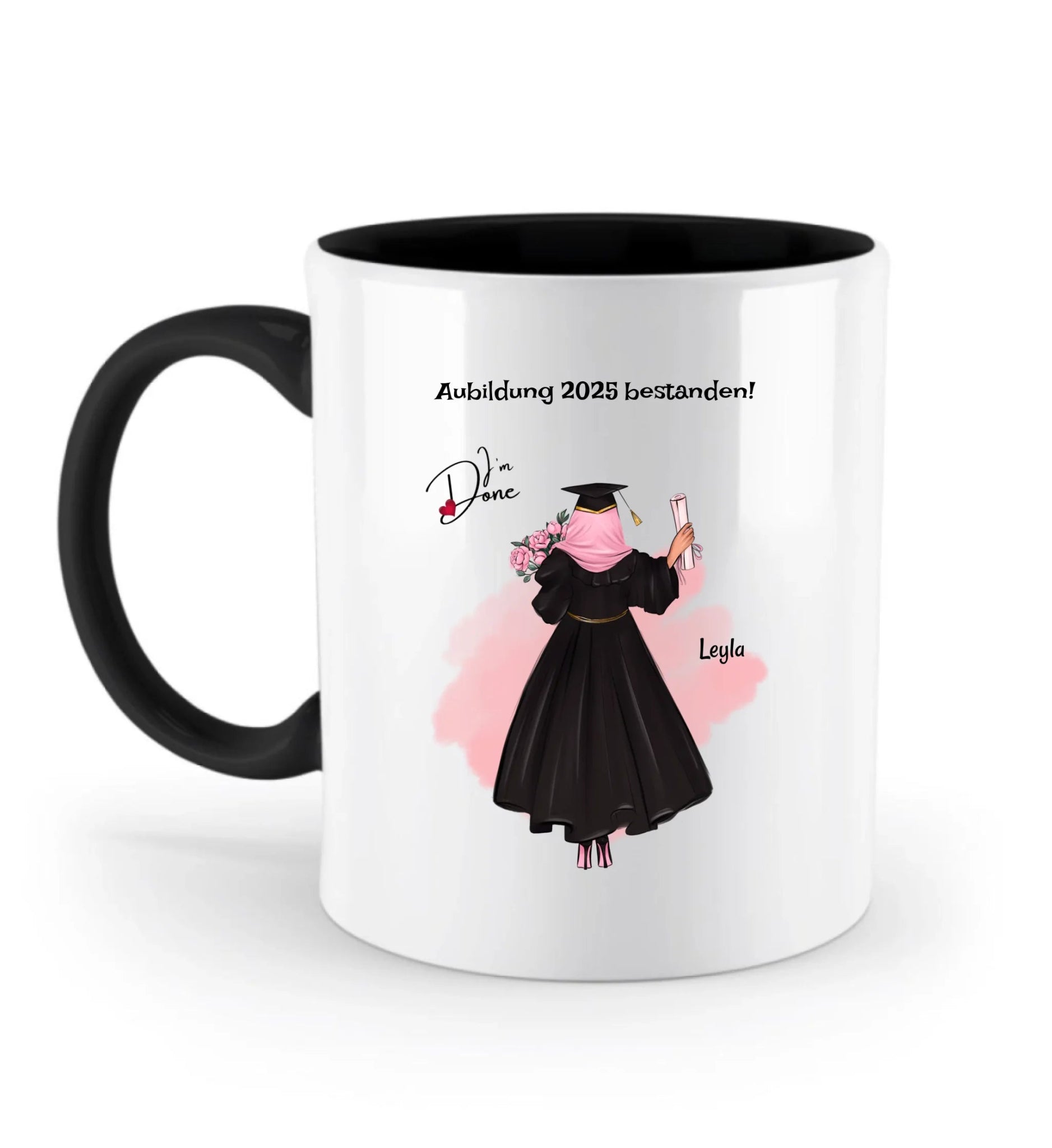 Tasse Mädchen mit Kopftuch Ausbildung bestanden Geschenk - Cantty