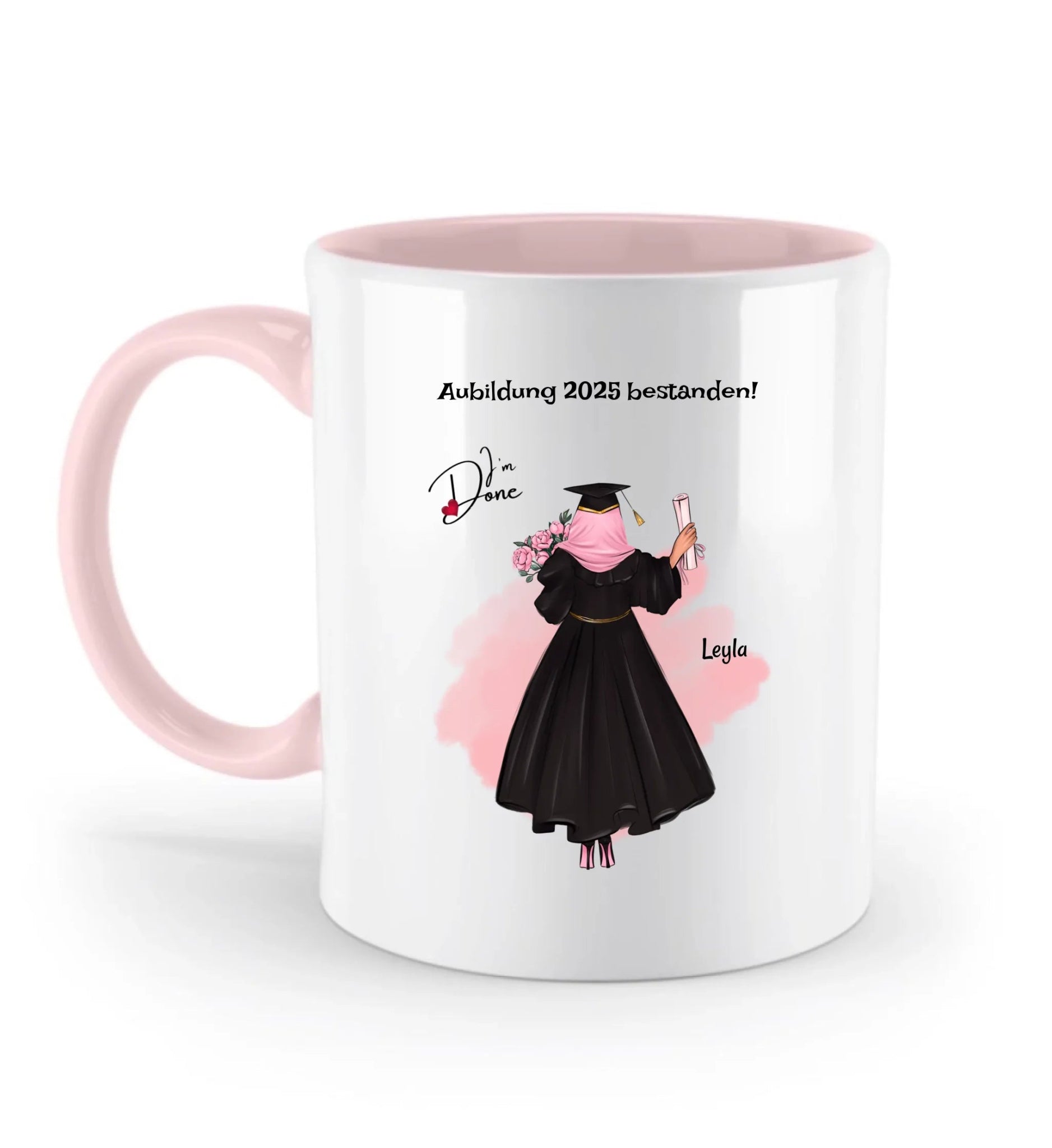 Tasse Mädchen mit Kopftuch Ausbildung bestanden Geschenk - Cantty