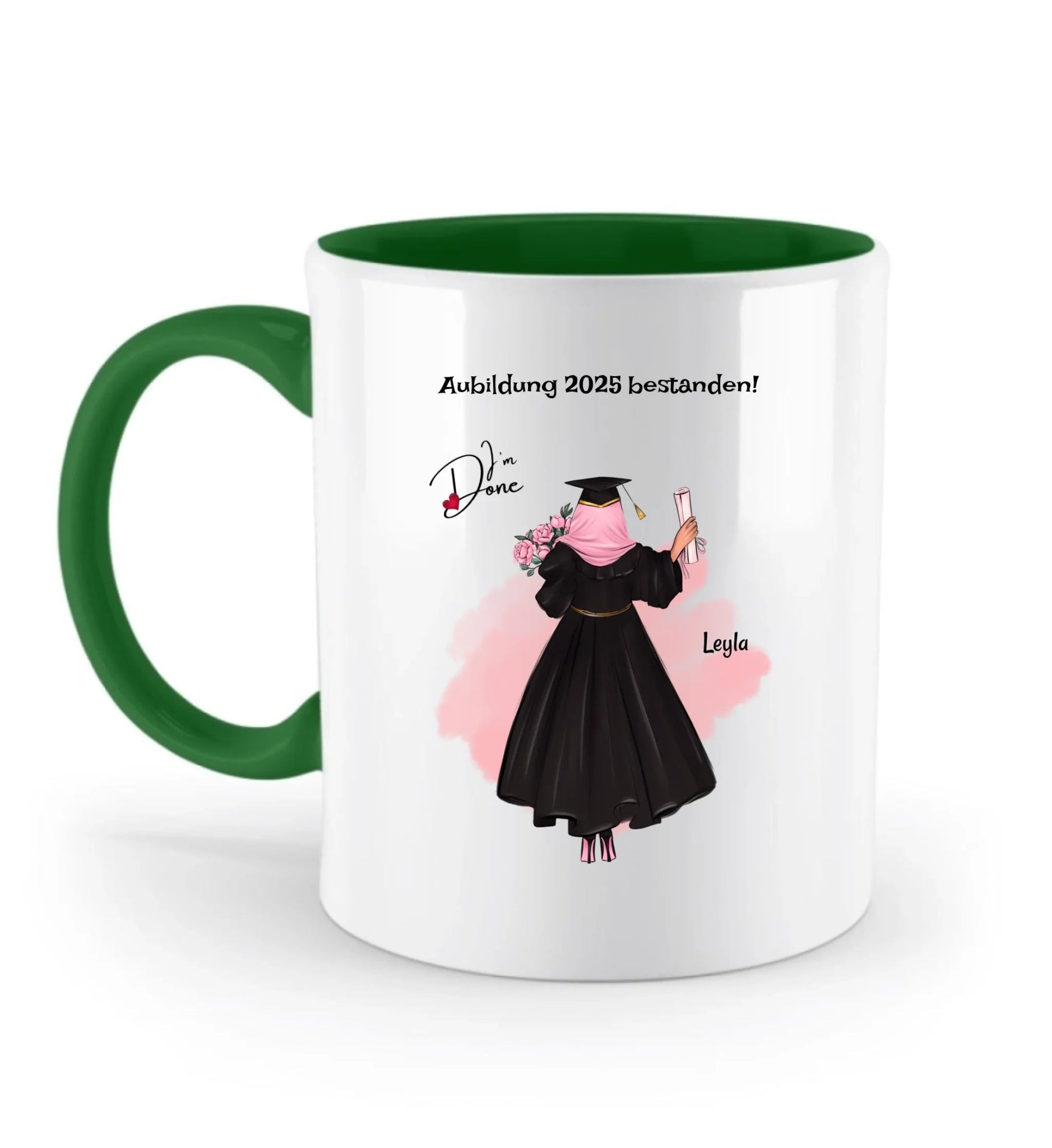 Tasse Mädchen mit Kopftuch Ausbildung bestanden Geschenk - Cantty