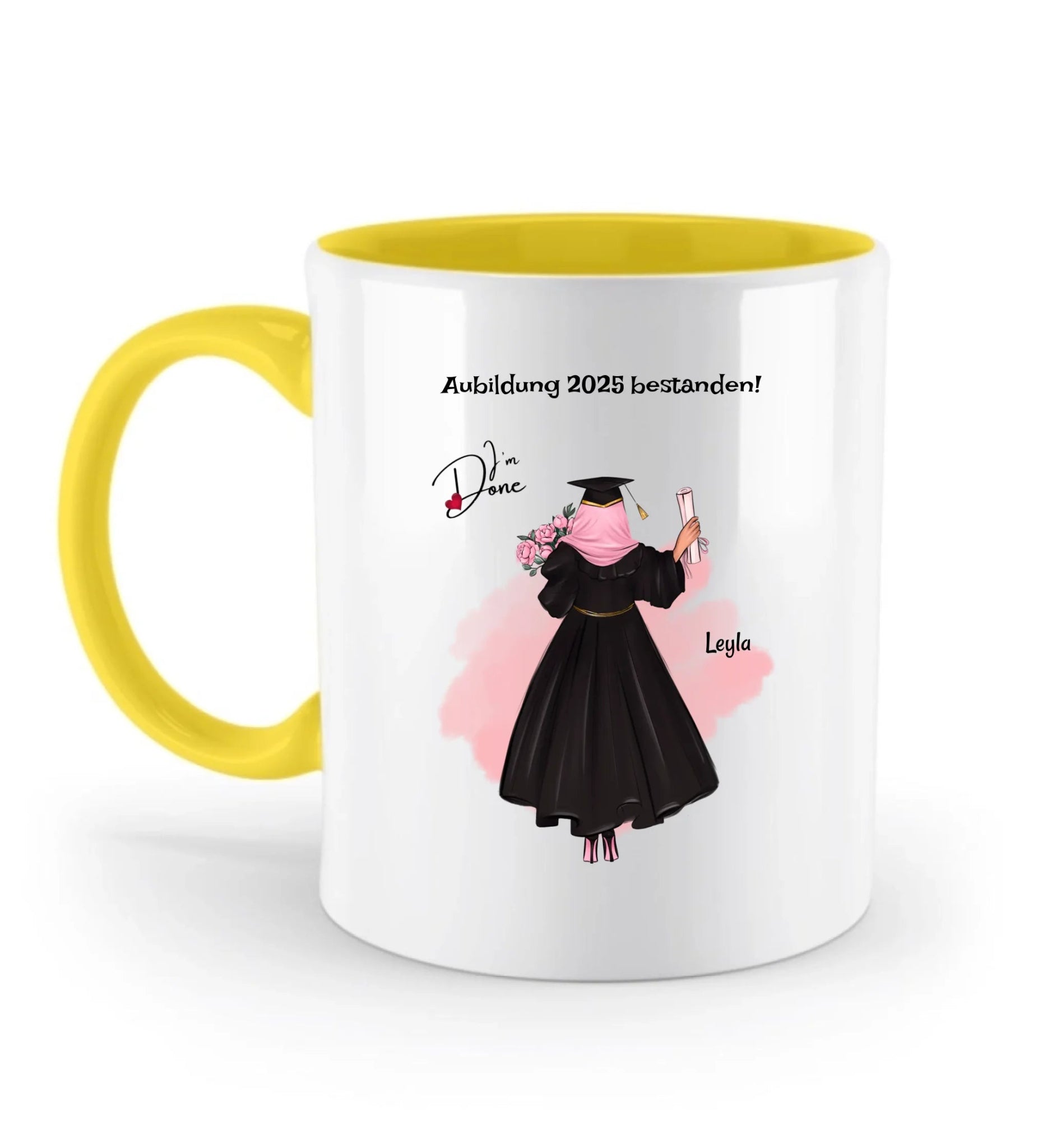 Tasse Mädchen mit Kopftuch Ausbildung bestanden Geschenk - Cantty