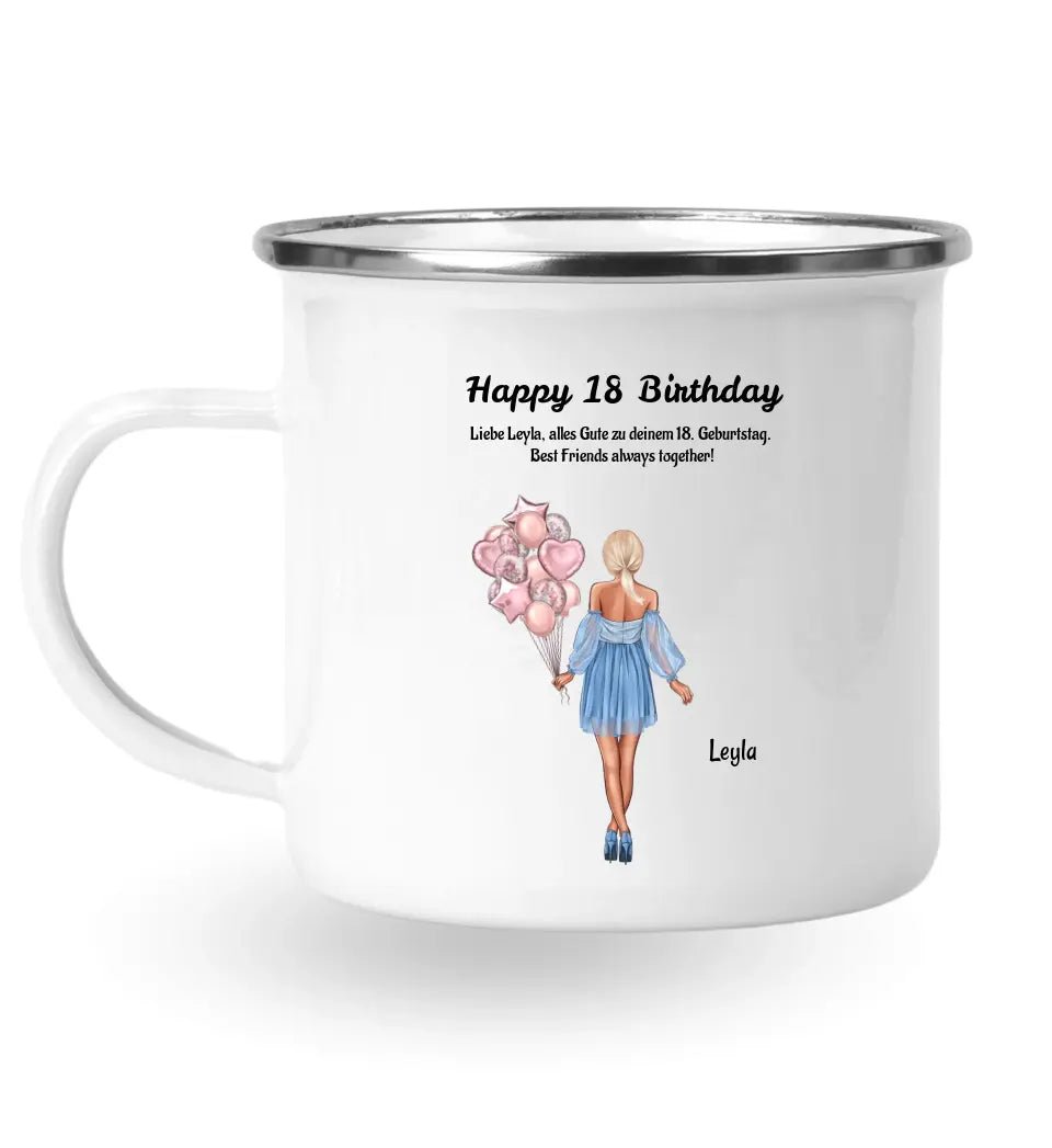 Tasse personalisiert 18 Geburtstag Geschenk Beste Freundin - Cantty