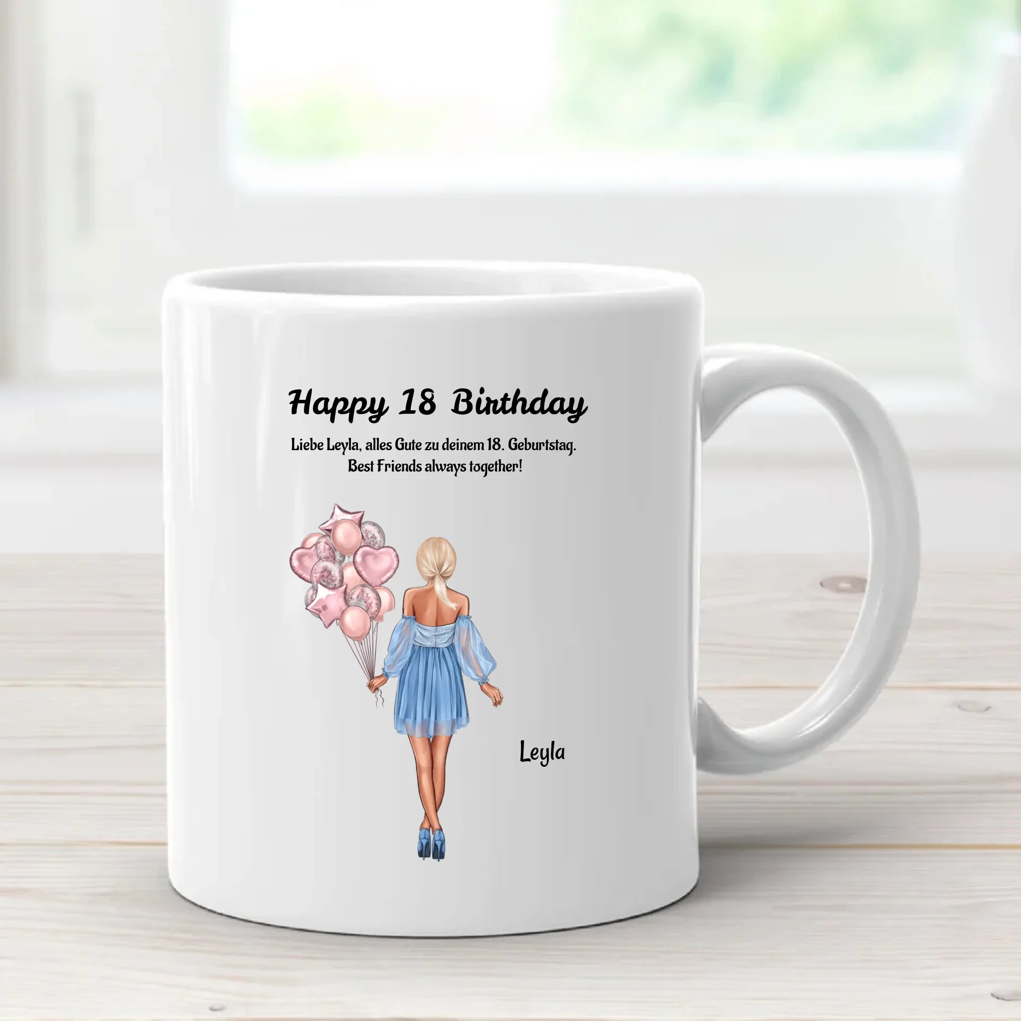 Tasse personalisiert 18 Geburtstag Geschenk Beste Freundin - Cantty