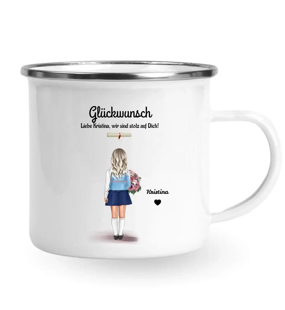 Tasse Schule Zeugnis Geschenk für kleines Mädchen - Cantty