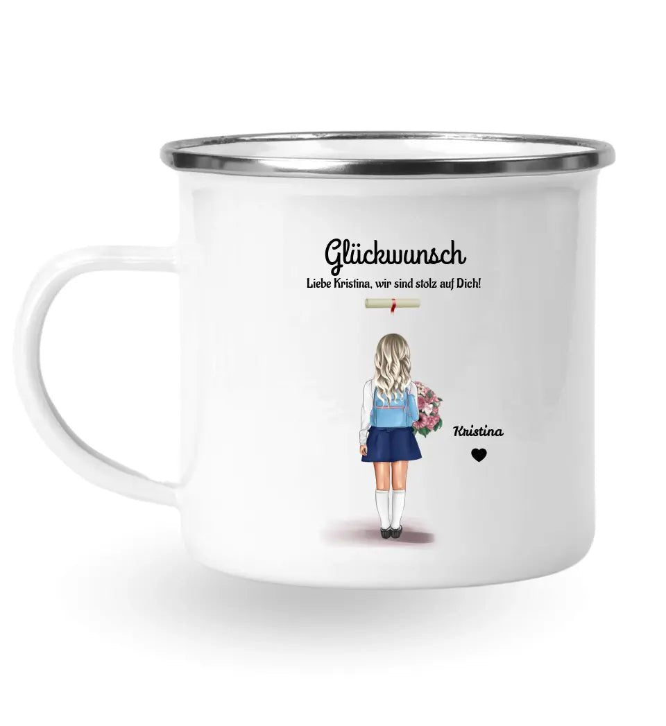 Tasse Schule Zeugnis Geschenk für kleines Mädchen - Cantty