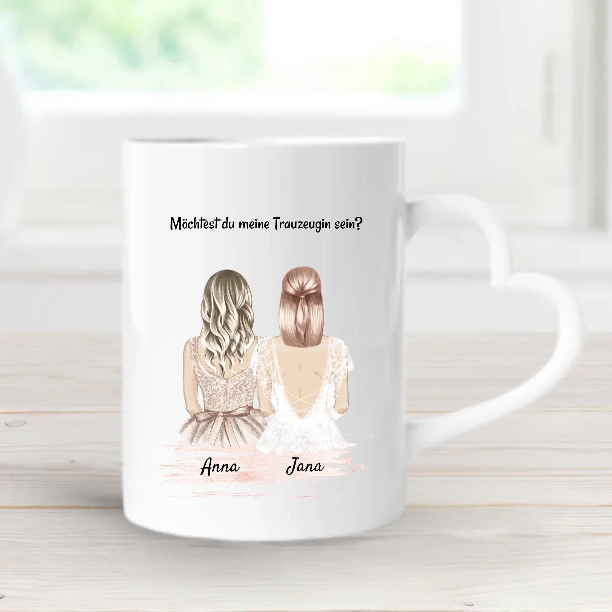 Tasse Trauzeugin Fragen & Danke personalisiert mit Spruch - Cantty