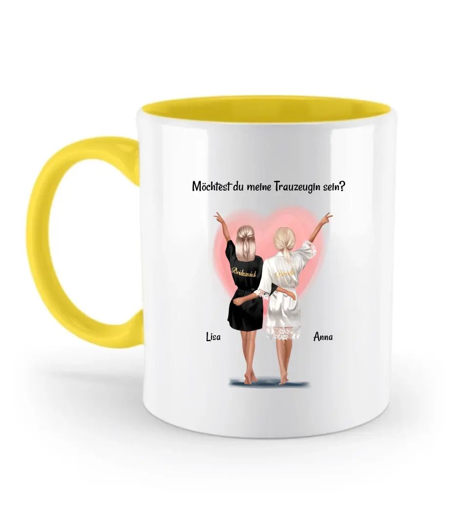 Tasse Trauzeugin Fragen Geschenk personalisiert - Cantty