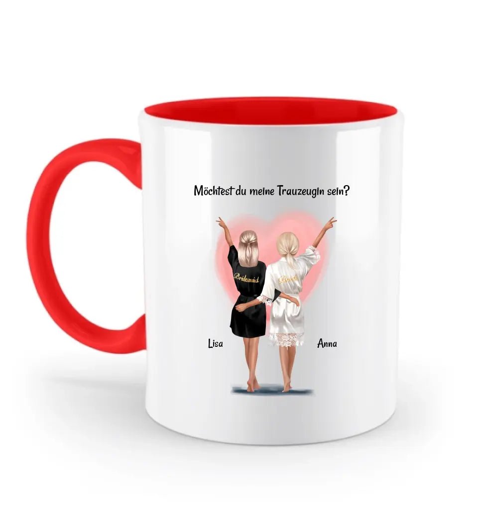 Tasse Trauzeugin Fragen Geschenk personalisiert - Cantty