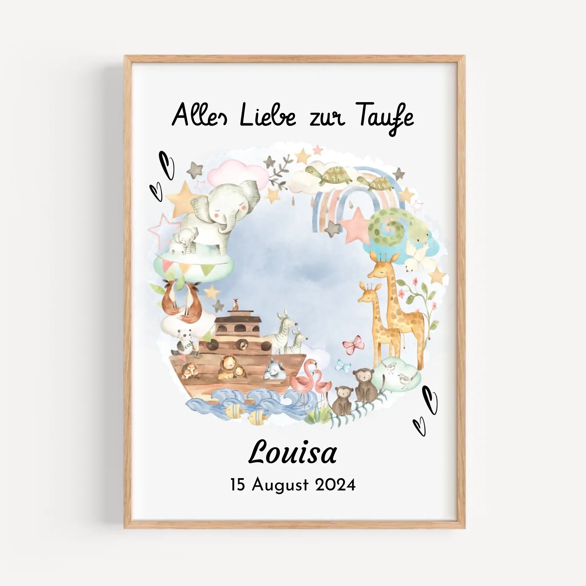 Taufe Poster Geschenk personalisiert - Cantty