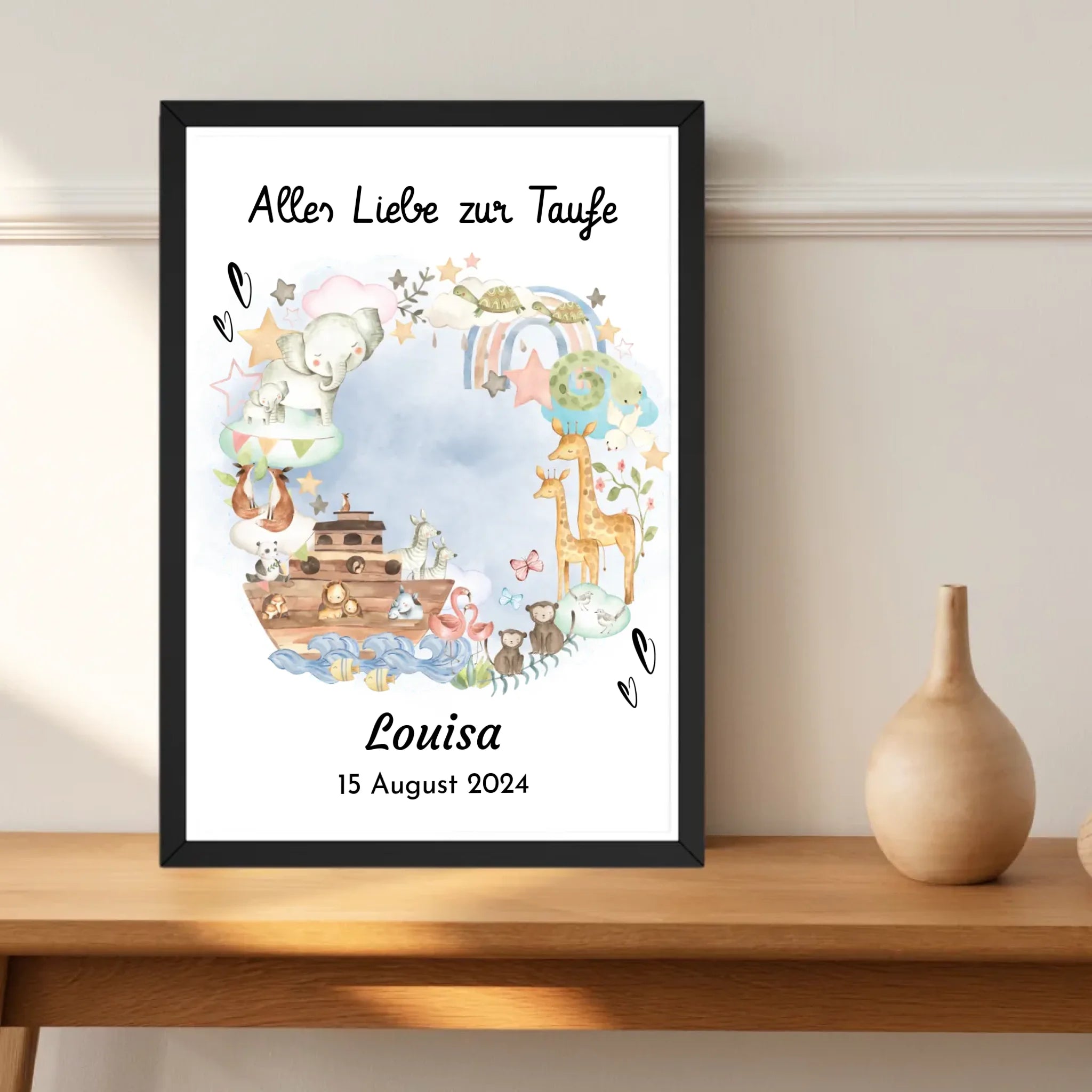 Taufe Poster Geschenk personalisiert - Cantty