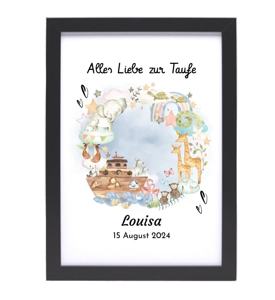 Taufe Poster Geschenk personalisiert - Cantty