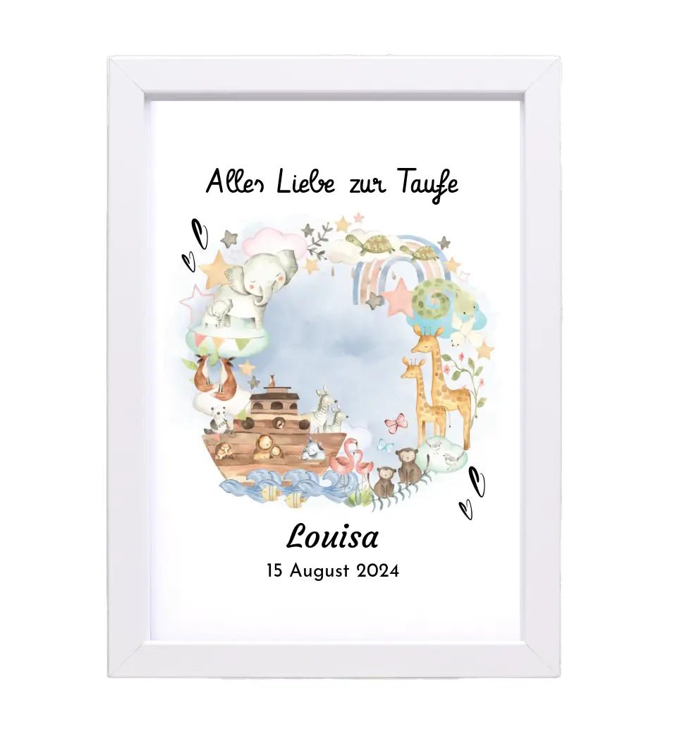 Taufe Poster Geschenk personalisiert - Cantty