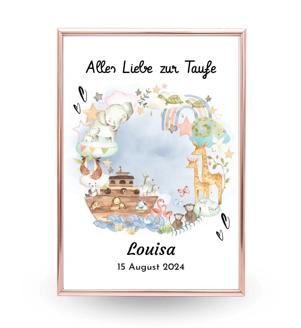 Taufe Poster Geschenk personalisiert - Cantty